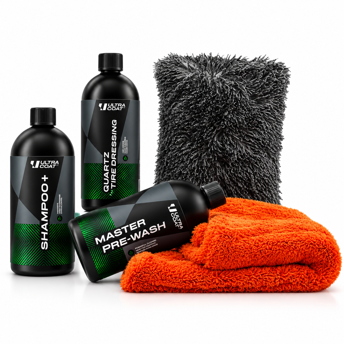 Complete Car Care Kit – Wash Pad, 1600GSM Drying Towel, Shampoo, Pre-Wash & Tyre Dressing